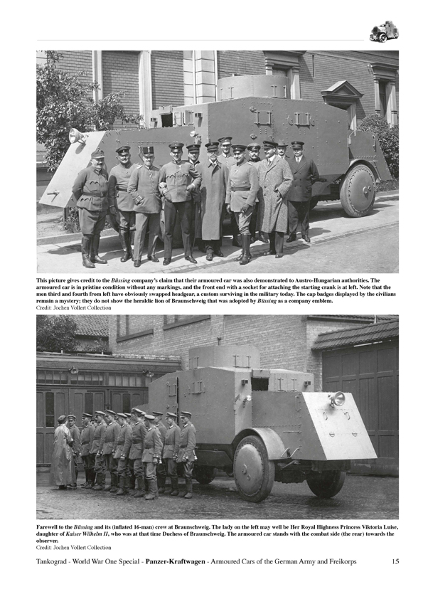 PanzerKraftwagen Armoured Cars of the German Army and Freikorps
